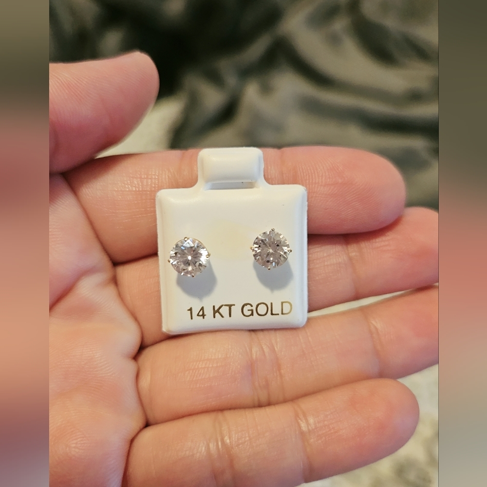 14k yellow gold earrings